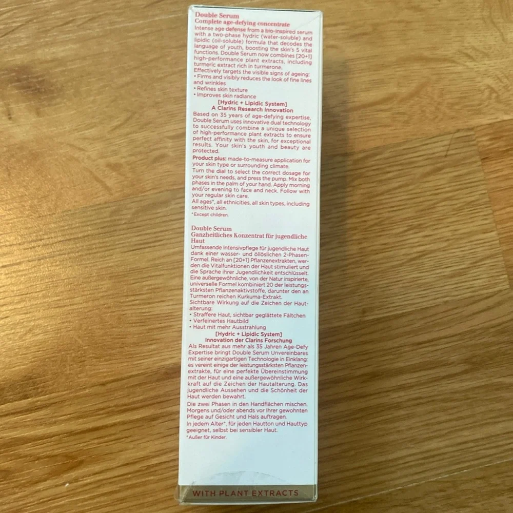 Clarins Double Serum Complete Age Control Concentrate 1.6oz HydricLipidic System